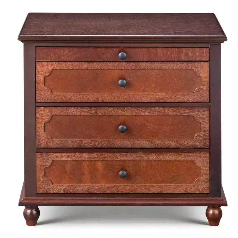 Karl Home P2 MDF Nightstand Solid Legs USB Type-C Power 3 Drawers Tray 28.3 Inch