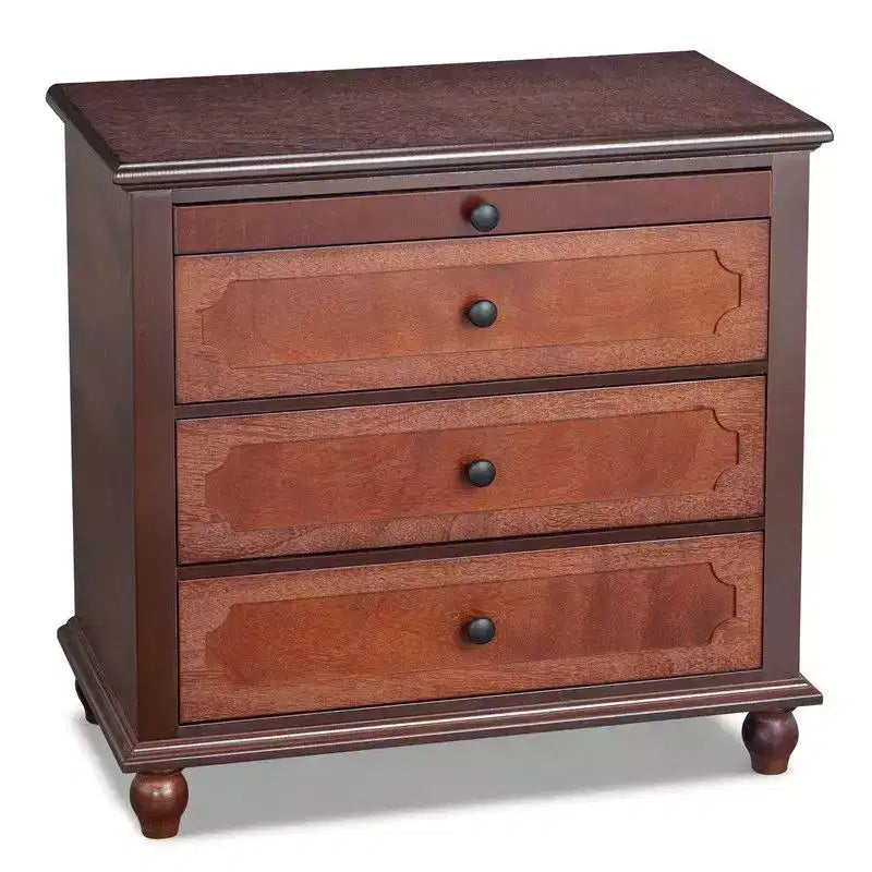 Karl Home P2 MDF Nightstand Solid Legs USB Type-C Power 3 Drawers Tray 28.3 Inch