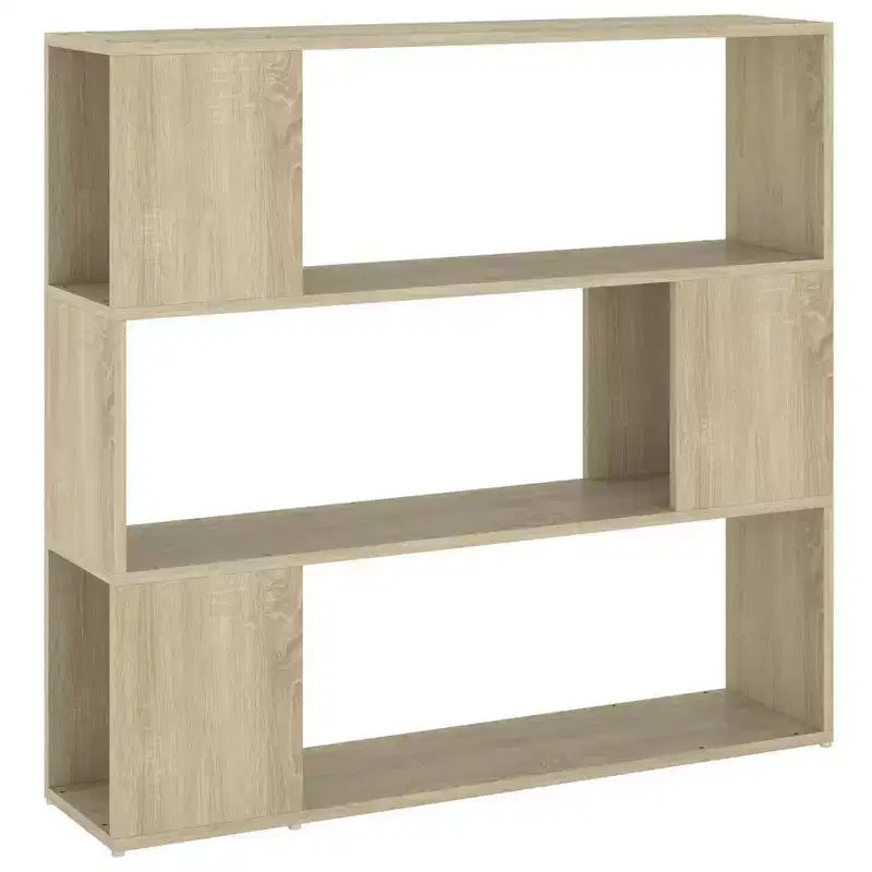 vidaXL Book Cabinet Room Divider Sonoma oak Engineered wood Medium