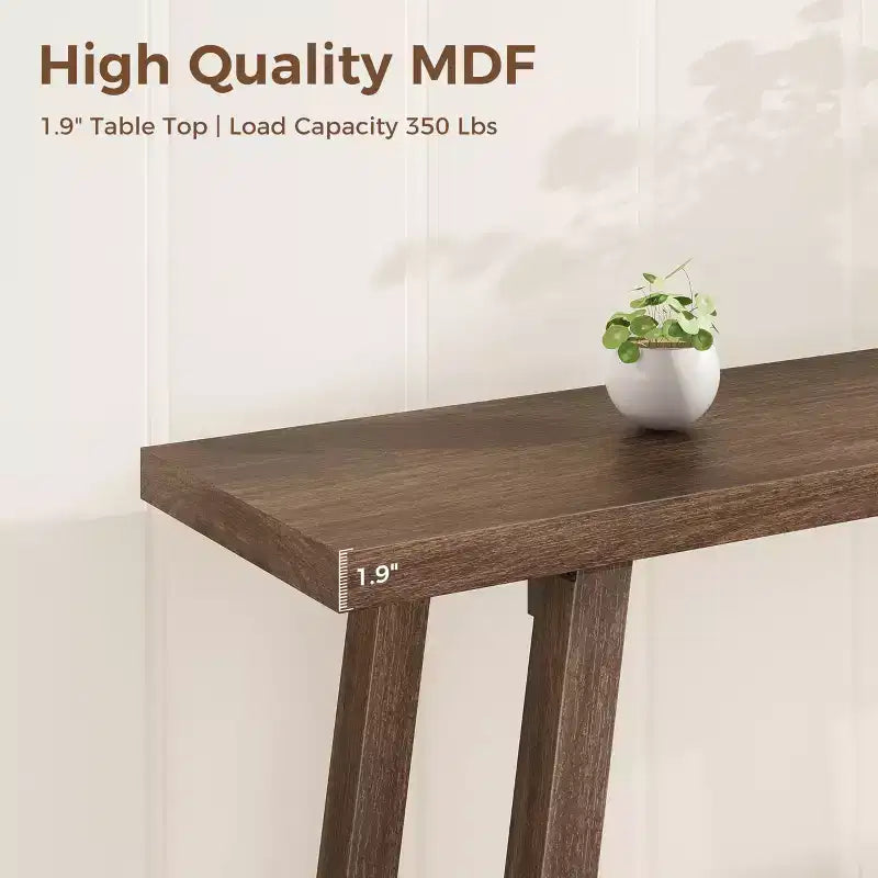 70.9 Extra Long Narrow Console Table Behind Couch, Farmhouse Wooden Sofa Entryway Table, Skinny Accent Storage Organizer for Living Room