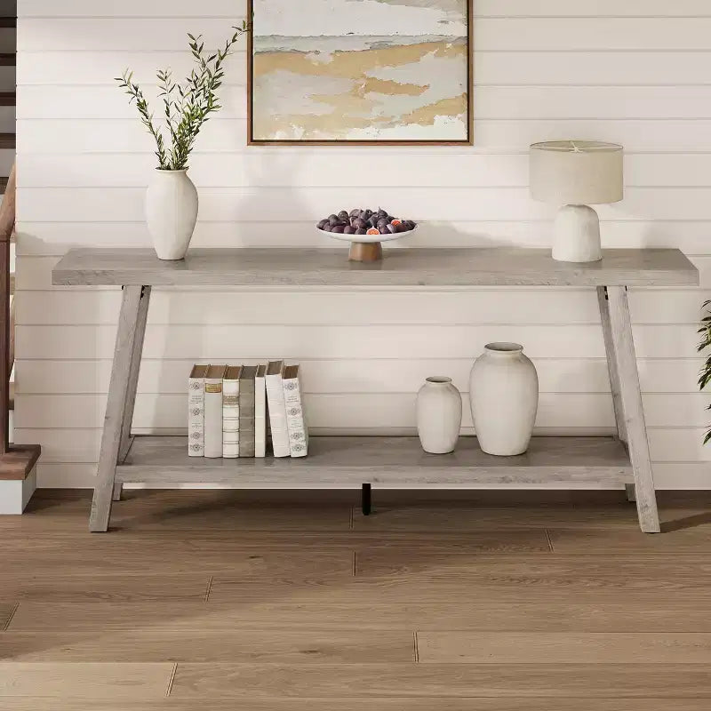 70.9 Extra Long Narrow Console Table Behind Couch, Farmhouse Wooden Sofa Entryway Table, Skinny Accent Storage Organizer for Living Room