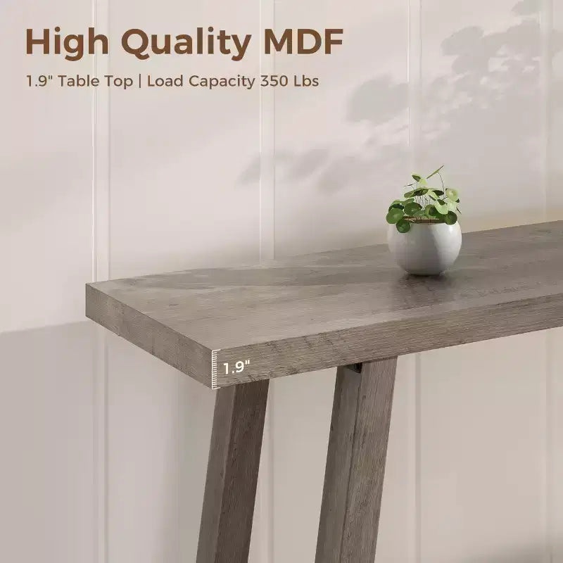 70.9 Extra Long Narrow Console Table Behind Couch, Farmhouse Wooden Sofa Entryway Table, Skinny Accent Storage Organizer for Living Room