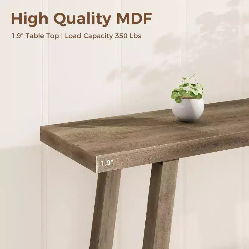 70.9 Extra Long Narrow Console Table Behind Couch, Farmhouse Wooden Sofa Entryway Table, Skinny Accent Storage Organizer for Living Room
