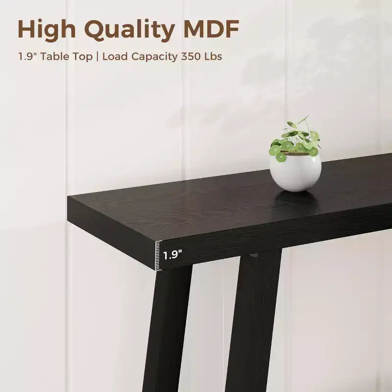 70.9 Extra Long Narrow Console Table Behind Couch, Farmhouse Wooden Sofa Entryway Table, Skinny Accent Storage Organizer for Living Room