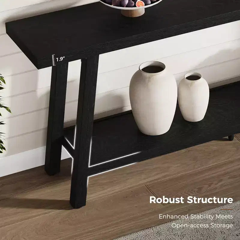 70.9 Extra Long Narrow Console Table Behind Couch, Farmhouse Wooden Sofa Entryway Table, Skinny Accent Storage Organizer for Living Room