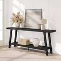 70.9 Extra Long Narrow Console Table Behind Couch, Farmhouse Wooden Sofa Entryway Table, Skinny Accent Storage Organizer for Living Room