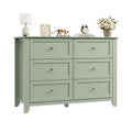 Large 6-Drawer Wood Dresser with Deep Drawers, Modern Bedroom Chest of Drawers with Metal Knobs for Hallway & Closet
