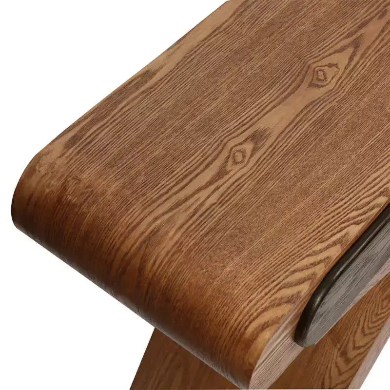 GDFStudio Garcia Modern Console Table with Cross Leg and Two Handle Drawers