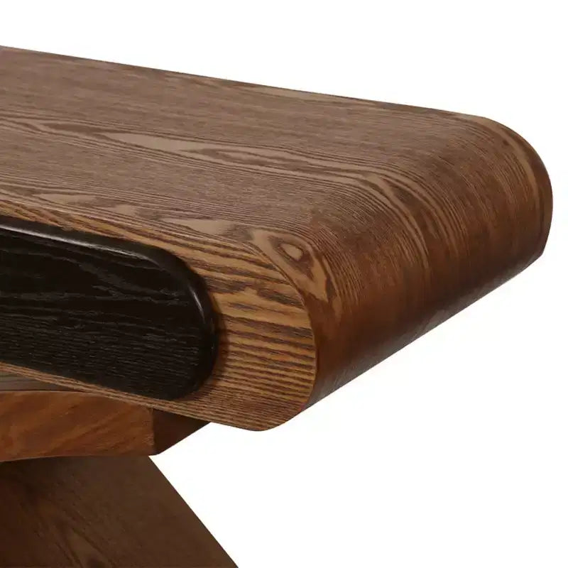 GDFStudio Garcia Modern Console Table with Cross Leg and Two Handle Drawers