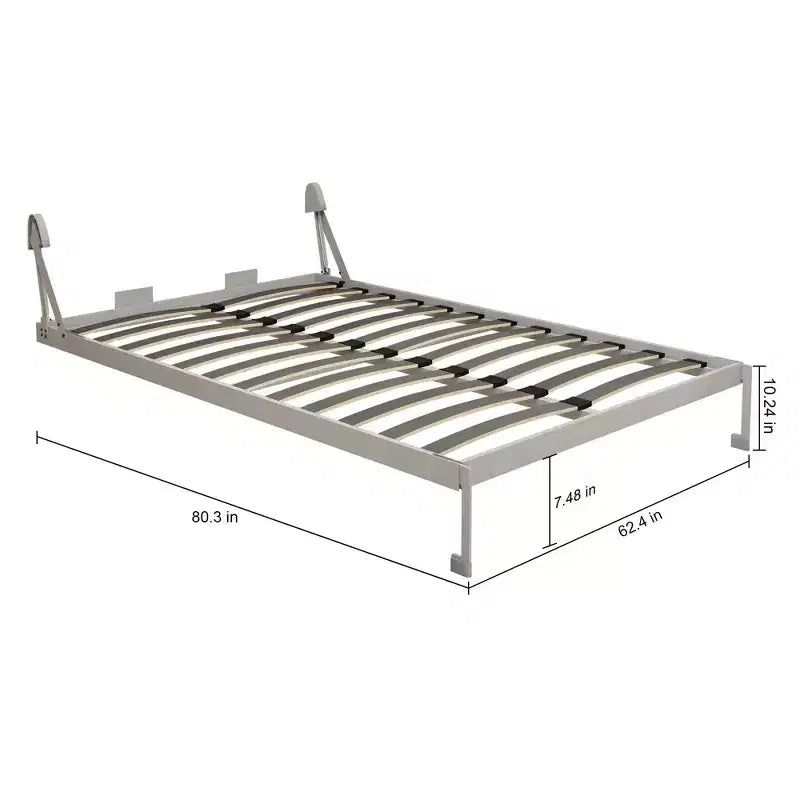 GDFStudio Musa Modern Queen Size Murphy Bed Frame with Wall Hardware Kit