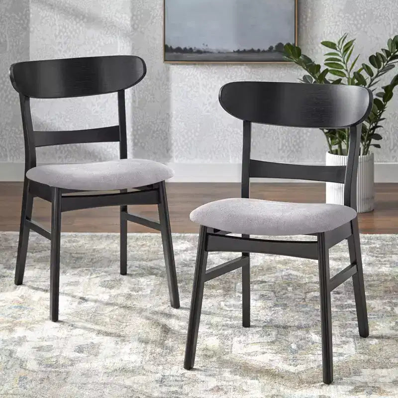 Lifestorey Set of 2 Freya Mid Century Modern Dining Chair