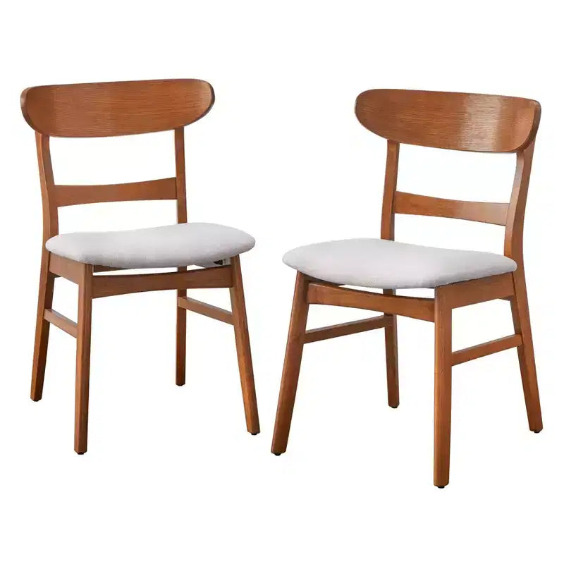 Lifestorey Set of 2 Freya Mid Century Modern Dining Chair