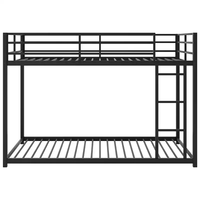 FAMYYT Twin Size Metal Bunk Bed?With Ladder, Safety Guaranteed, Easy Assembly