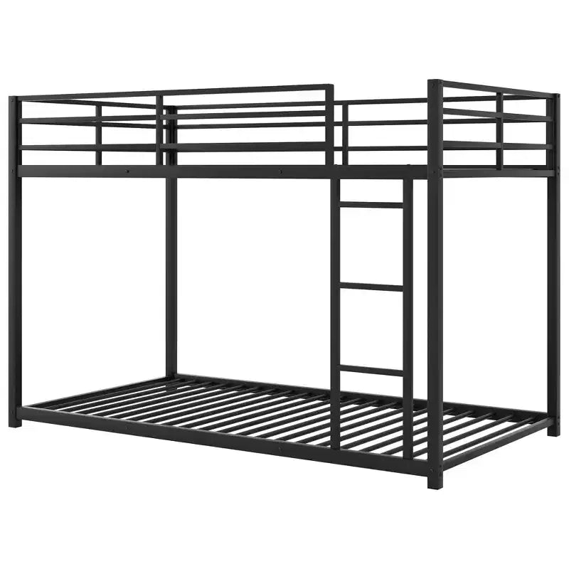 FAMYYT Twin Size Metal Bunk Bed?With Ladder, Safety Guaranteed, Easy Assembly
