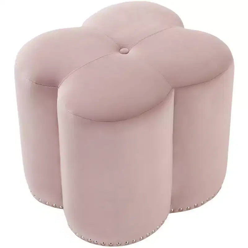 Meridian Furniture Clover Velvet Ottoman