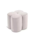 Meridian Furniture Clover Velvet Ottoman