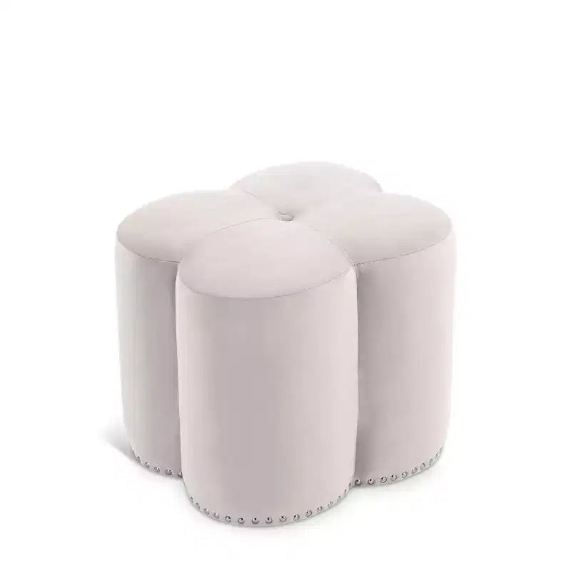 Meridian Furniture Clover Velvet Ottoman