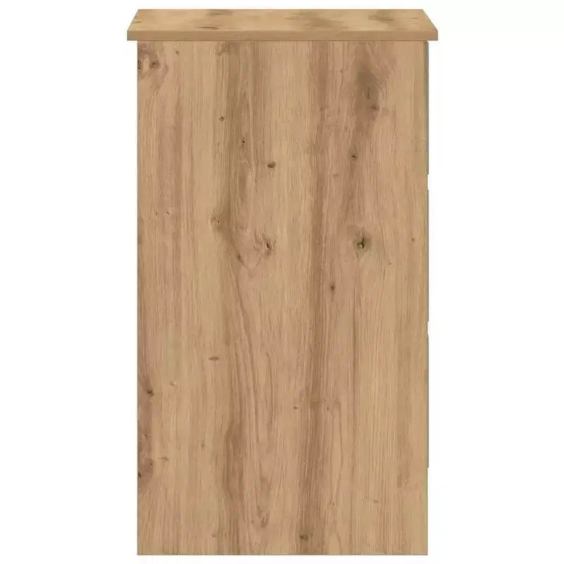 vidaXL Desk Artisan Oak Engineered Wood Compact Desk Rectangular