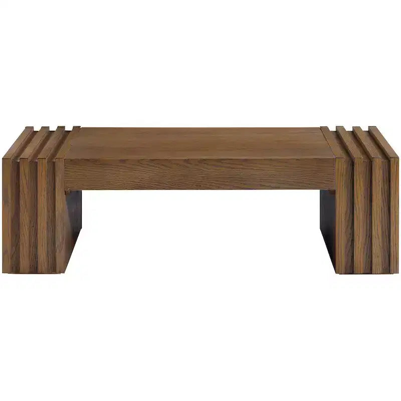 Meridian Furniture Stanton Oak Veneer and Solid Wood Coffee Table