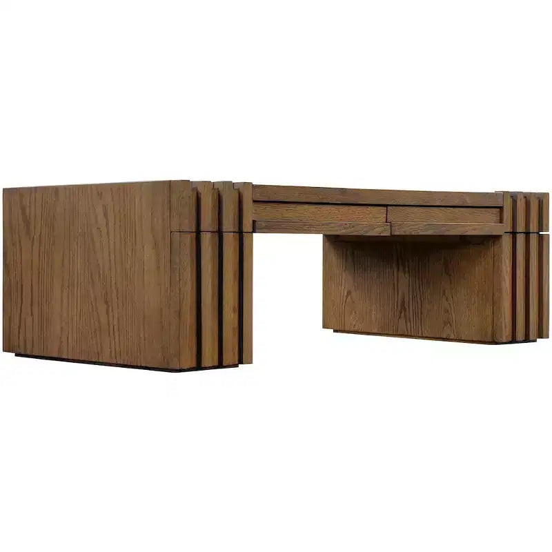 Meridian Furniture Stanton Oak Veneer and Solid Wood Coffee Table