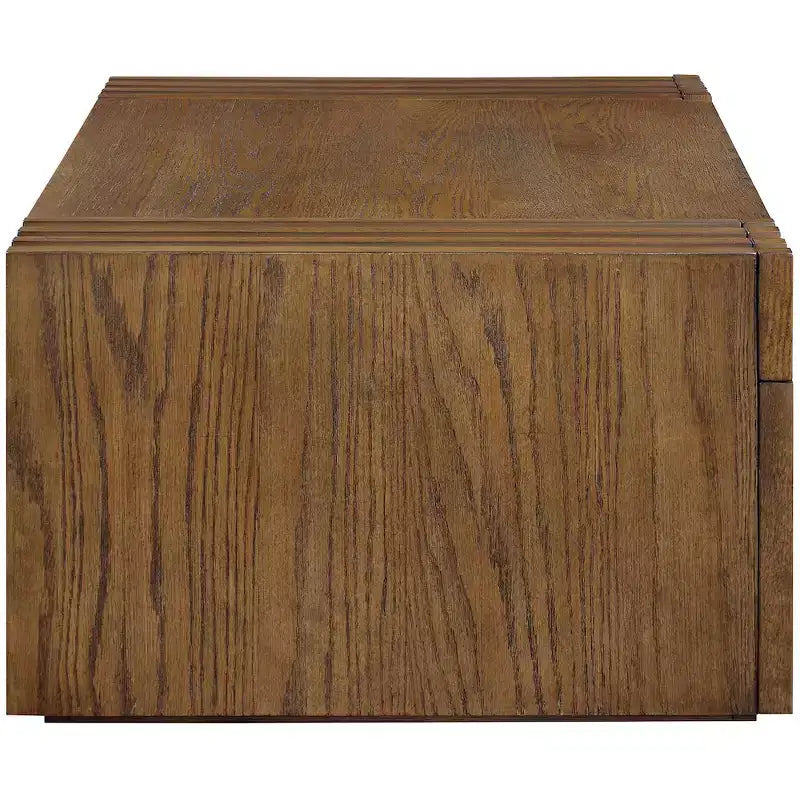 Meridian Furniture Stanton Oak Veneer and Solid Wood Coffee Table