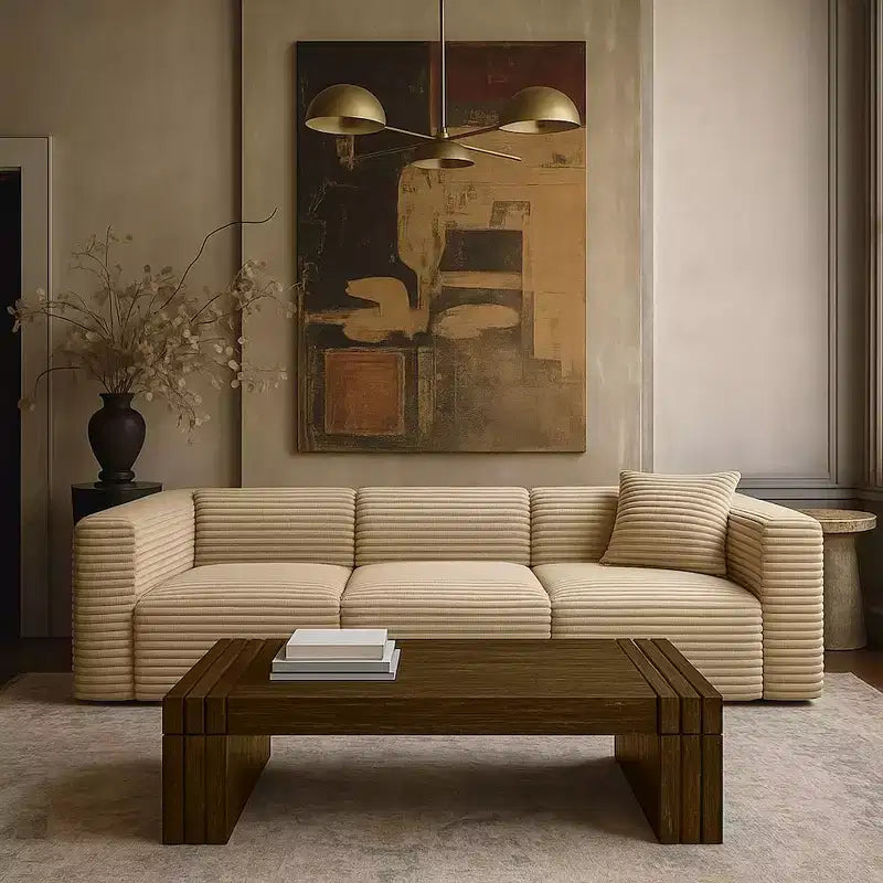 Meridian Furniture Stanton Oak Veneer and Solid Wood Coffee Table