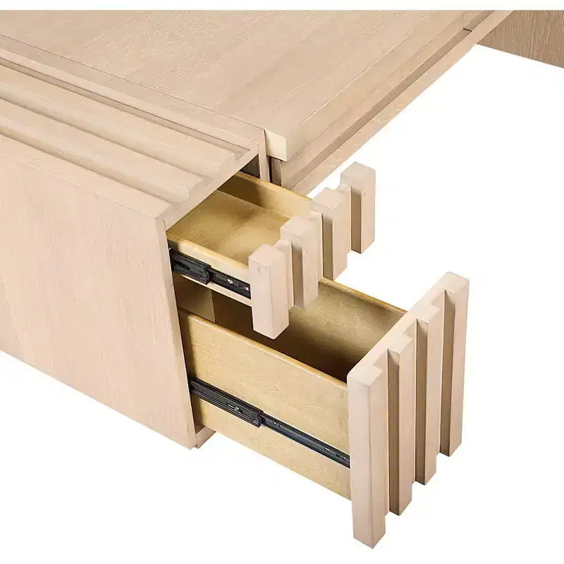 Meridian Furniture Stanton Oak Veneer and Solid Wood Coffee Table