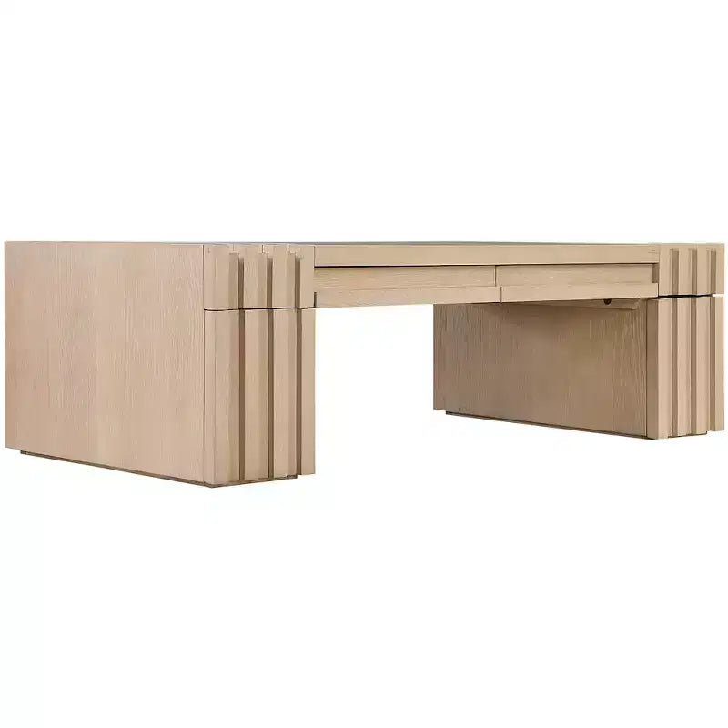 Meridian Furniture Stanton Oak Veneer and Solid Wood Coffee Table
