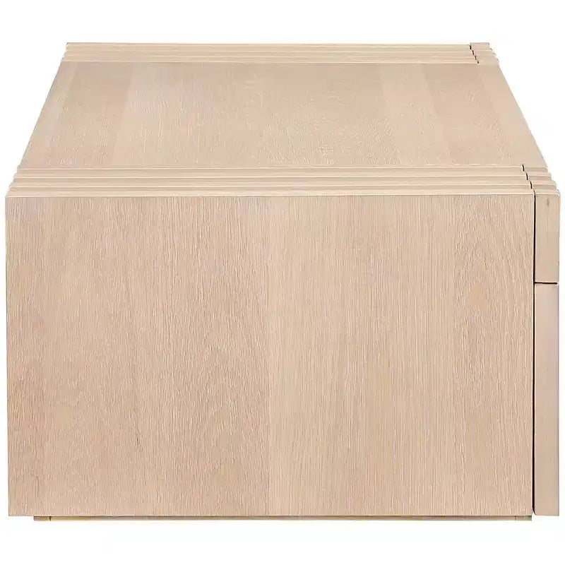 Meridian Furniture Stanton Oak Veneer and Solid Wood Coffee Table