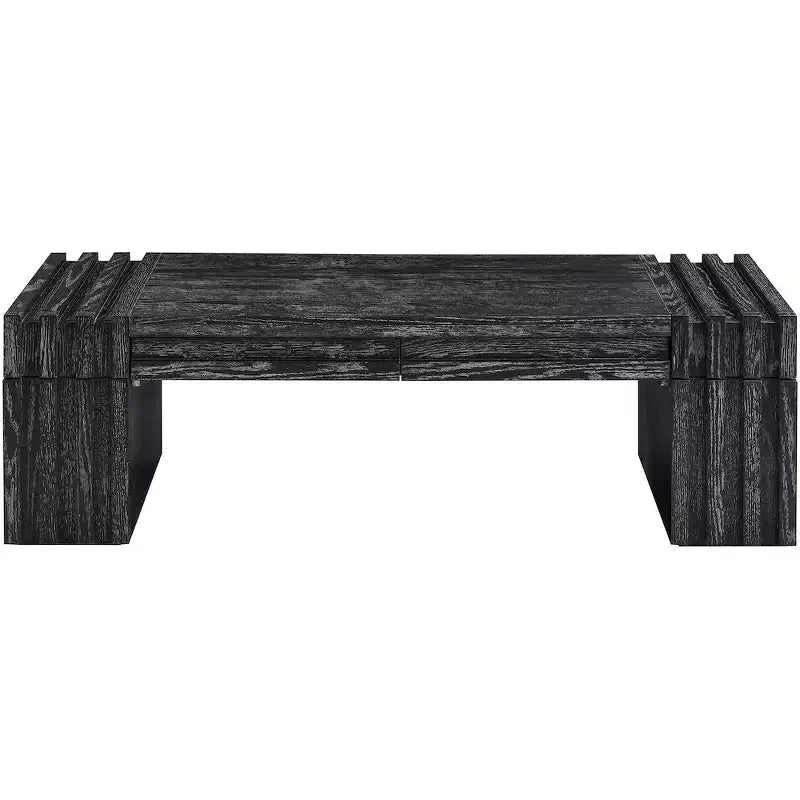 Meridian Furniture Stanton Oak Veneer and Solid Wood Coffee Table