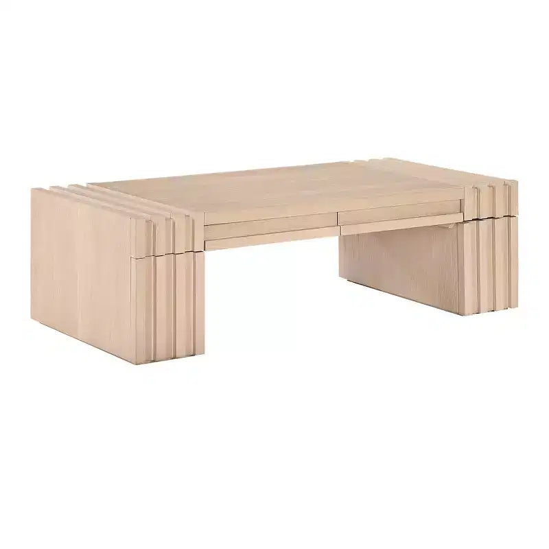 Meridian Furniture Stanton Oak Veneer and Solid Wood Coffee Table