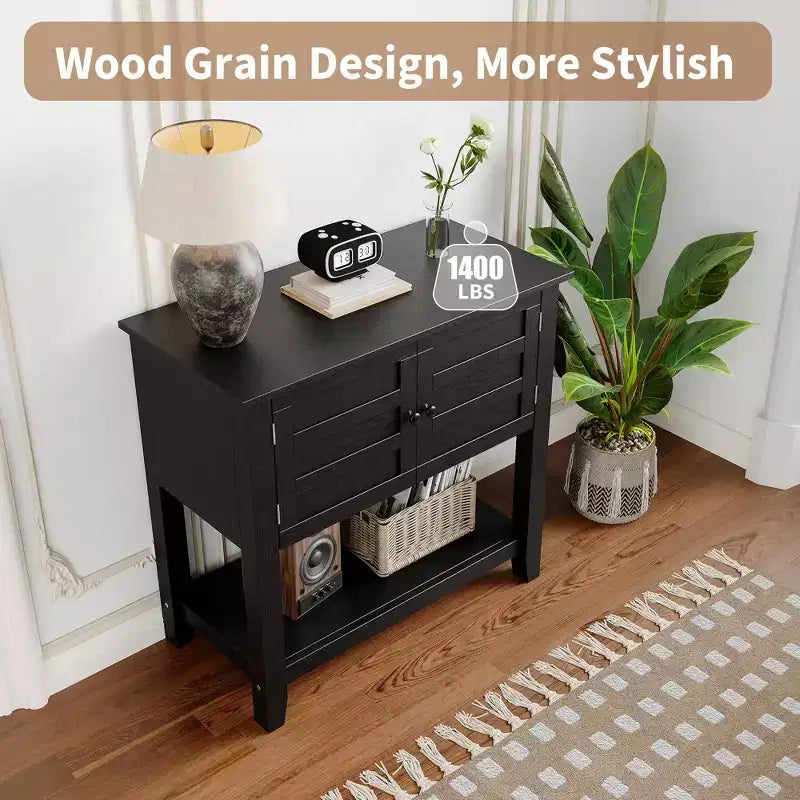 20-29 Gallon Aquarium Stand with Doors & Open Storage for Reptile Turtle Tank