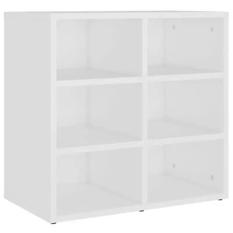 vidaXL Shoe Cabinet Set of 2 White Engineered wood Medium Shoe Cabinet