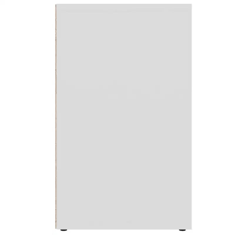 vidaXL Shoe Cabinet Set of 2 White Engineered wood Medium Shoe Cabinet