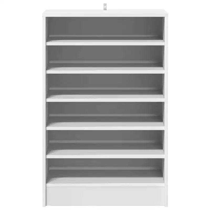 vidaXL Shoe Cabinet White Engineered Wood 23.6 x 13.8 x 36.2 in