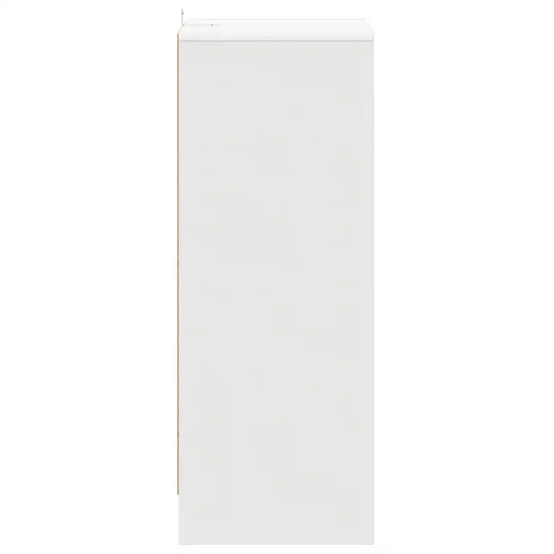 vidaXL Shoe Cabinet White Engineered Wood 23.6 x 13.8 x 36.2 in