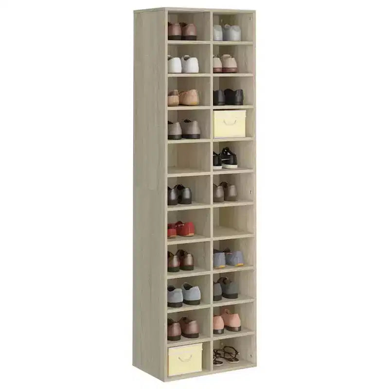 vidaXL Shoe Cabinet Sonoma Oak Engineered Wood Large Shoe Cabinet