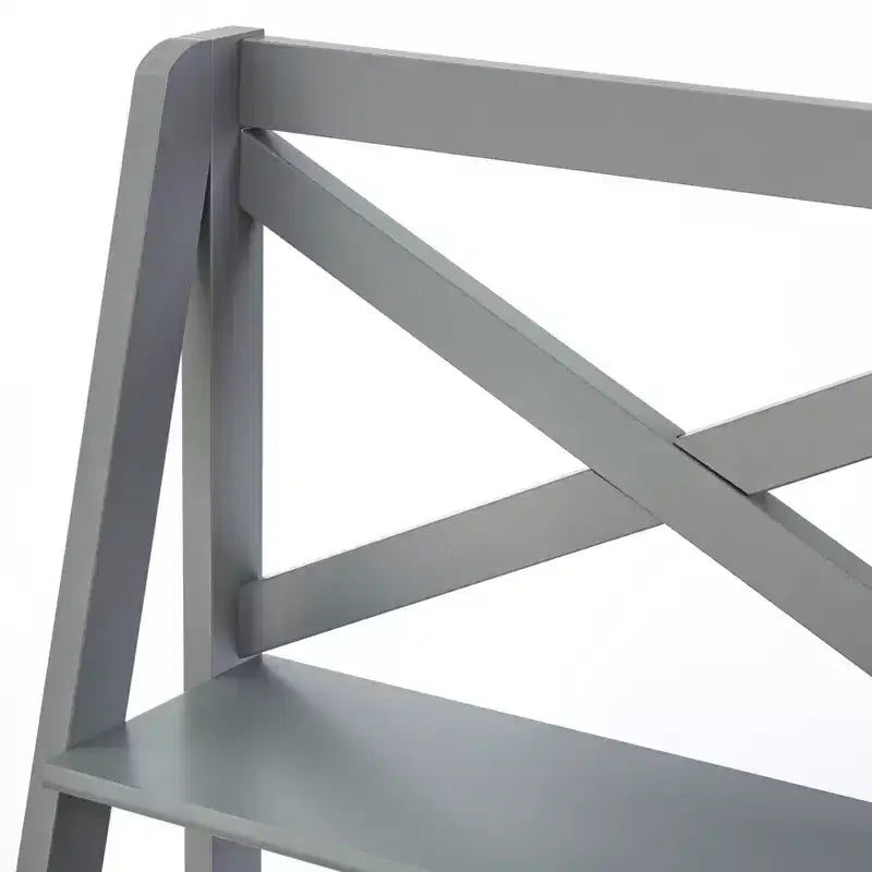 Buylateral 4 Tier Crossback Ladder Bookshelf