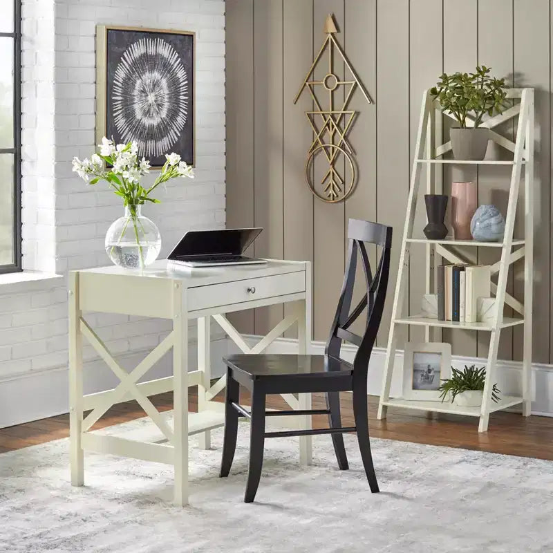Buylateral 4 Tier Crossback Ladder Bookshelf