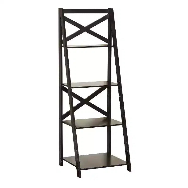 Buylateral 4 Tier Crossback Ladder Bookshelf