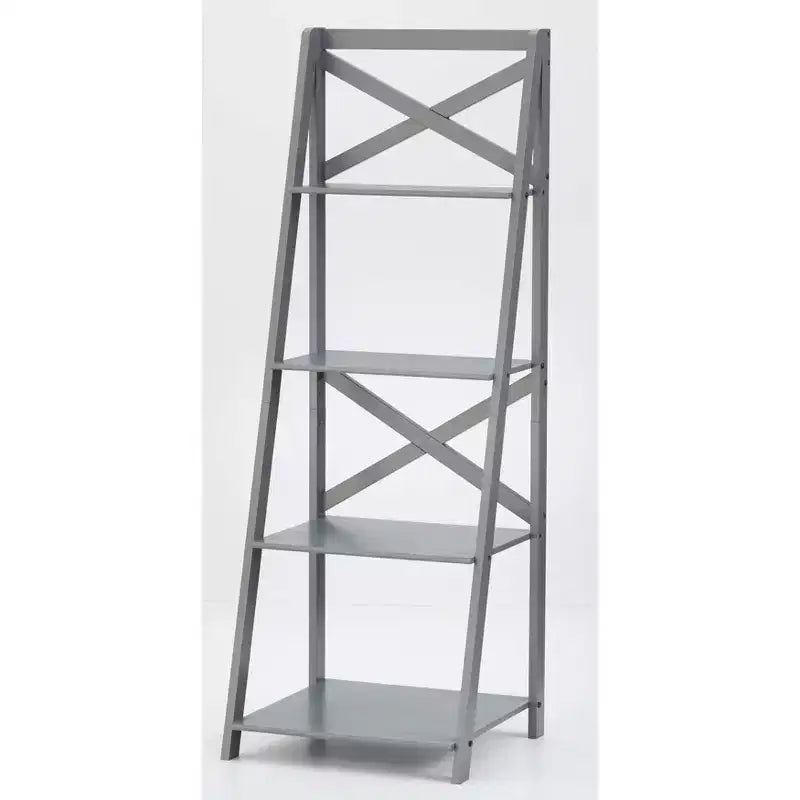 Buylateral 4 Tier Crossback Ladder Bookshelf