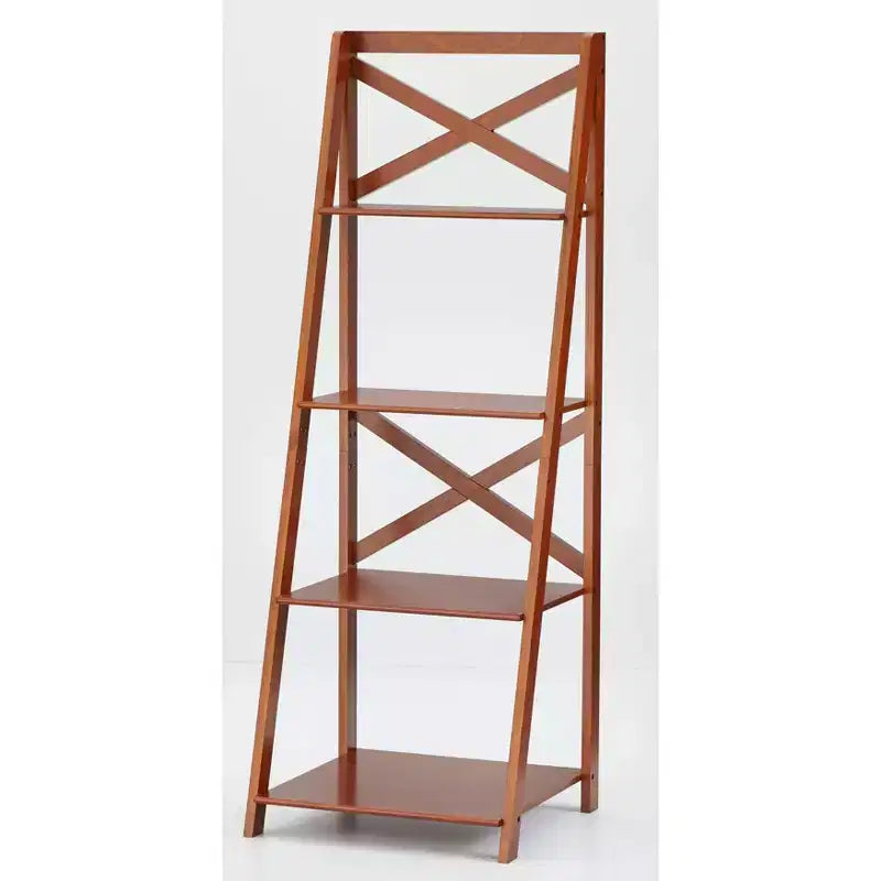 Buylateral 4 Tier Crossback Ladder Bookshelf