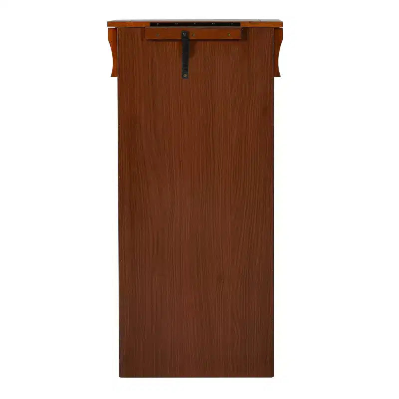 Delia Traditional Wood 8 Lined Drawer Jewelry Armoire Oak Finish - Powell