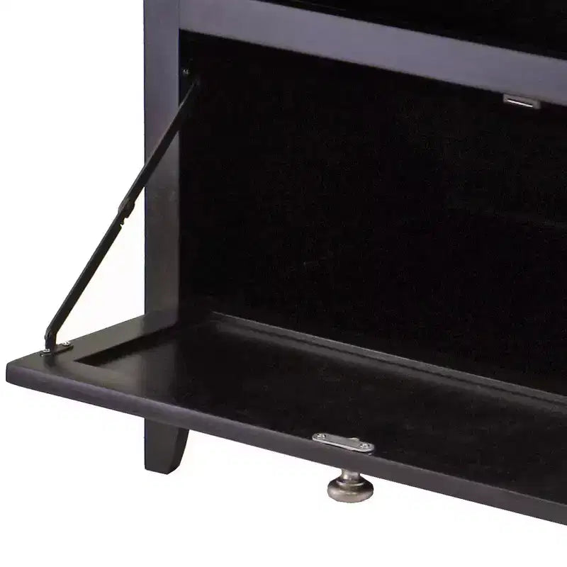 Zara TV Stand for TVs up to 32" Espresso 25" - Winsome: Media Console with Pull-Down Storage Door
